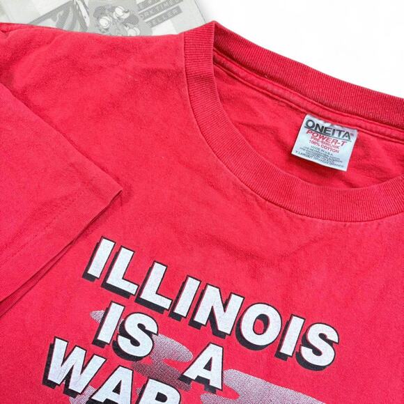 Illinois Is A War Zone Single Stitch Graphic Tee - Picture 4 of 8